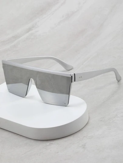 Men Flat Top Fashion Glasses Casual Shades Accessories Beach Accessories Glasses Shades For Summer Beach Vacation,Outdoor,Travel