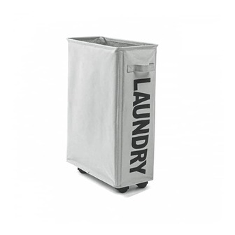 1 pieza Cesto para la ropa con estampado de letra con de rueda