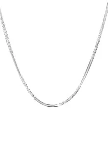 SYMFNY Minimalist Sterling Silver Necklace - Silver - View 2