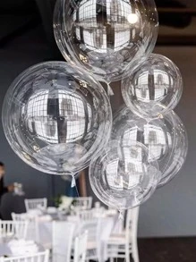 10 piezas Globos decorativos transparentes - transparente - Ver 2