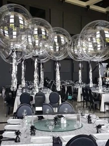 10 piezas Globos decorativos transparentes - transparente - Ver 1