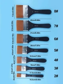 1pc Polyamide Paint Brush, Professional Multi-Purpose Oil Painting Brush For Fine Detailing, Art Painting Back To School,Back To School,School Supplies