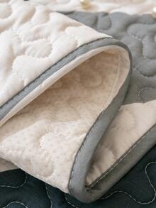 1pc Color Block Sofa Towel, Modern Polyester Anti-slip Sofa Cover Blanket For Home, All Seasons - Multicolor - View 5