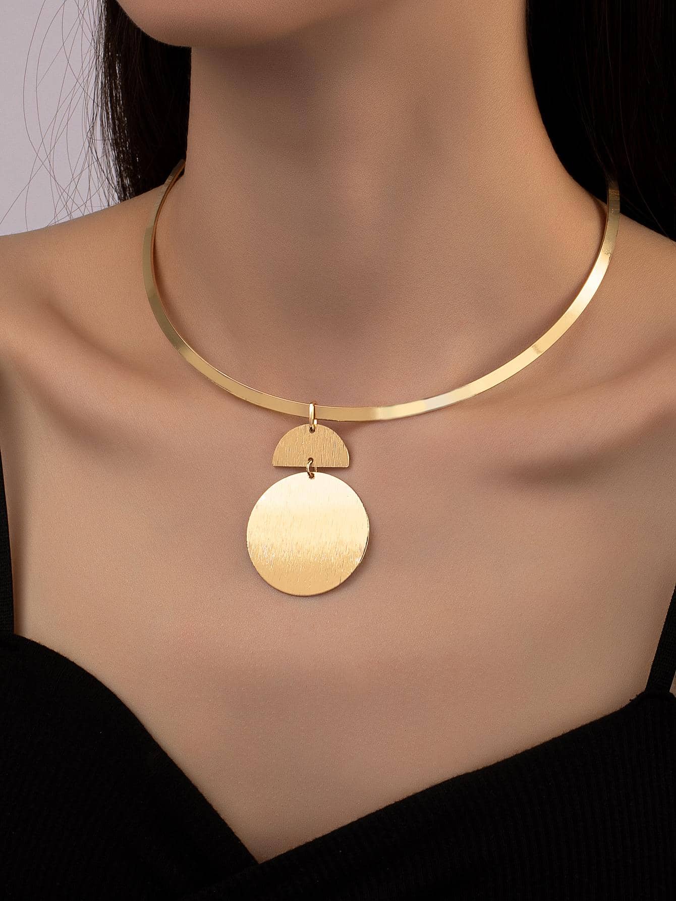 Choker tròn quyến rũ - Vàng - Xem 1