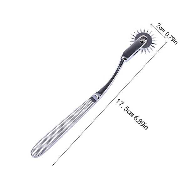 New Stainless Steel Pinwheel Needles Wheel Roller Submissive Fetish Sex