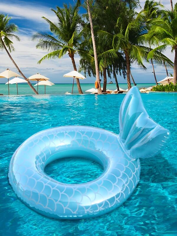 Mermaid Tail Design Pool Swimming Ring SHEIN UK
