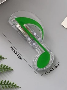 1 个透明黑色音符形夹，创意多功能票证/文件/乐谱夹 - 黑色 - 查看 3