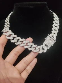 Männer Strass Dekor, Halskette, für Schmuck Geschenk und Party