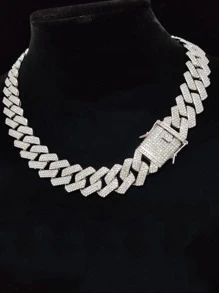 Männer Strass Dekor, Halskette, für Schmuck Geschenk und Party