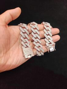 Männer Strass Dekor, Halskette, für Schmuck Geschenk und Party