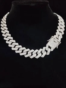 Männer Strass Dekor, Halskette, für Schmuck Geschenk und Party
