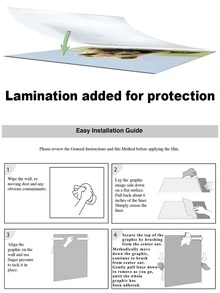 2入組3D效果模擬木頭門貼膠黏劑牆貼 - 灰色 - 查看 5