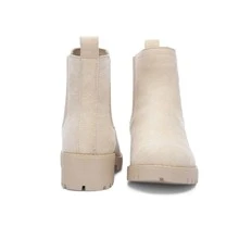 Women's Chelsea Ankle Boots Pull-On Booties For Women - Màu be - Xem 5