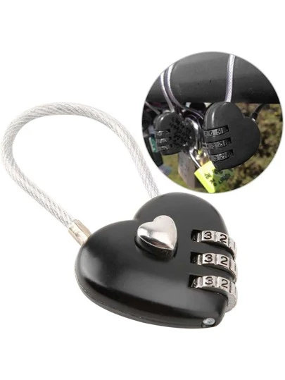 Lucchetto con combinazione in metallo con codice password a 3 cifre Lega di zinco per bagagli Lucchetto per bagagli con cavo approvato TSA per bagagli, valigia, bagaglio a mano, zaino, borsa per laptop o borsa