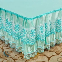 Lace Trim Sheet Set Without Filler - Green - View 7