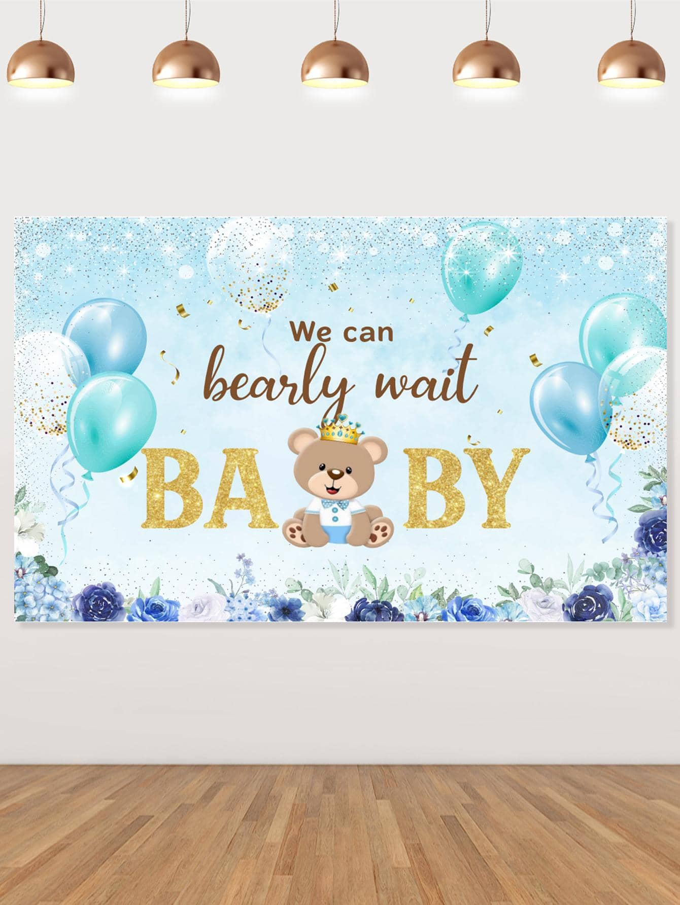 kreatwow 1 Máy Tính Chúng Ta Có Thể Bearly Chờ Phông Nền Chủ Đề Gấu Cho Bé Đồ Trang Trí Cho Bé Trai Nền Chụp Ảnh - Nhiều màu - Xem 1