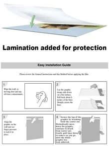 2 piezas de madera efecto Pegatinas para puertas Adhesivo Pegatina de pared - Negro - Ver 5