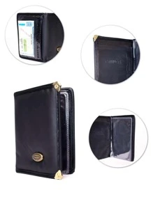 carteira masculino - Preto - Visão 4