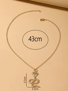 Mặt dây chuyền con rắn - Vàng - Xem 4