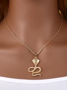 Mặt dây chuyền con rắn - Vàng - Xem 1