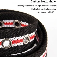 Men Square Buckle Belt - Black - View 3