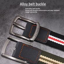 Men Square Buckle Belt - Black - View 4