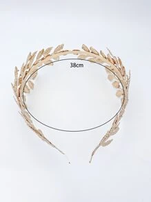 Băng đô trang trí lá - Vàng - Xem 7