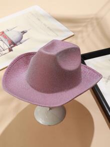 Pălărie Fedora solidă - Roz - Vizualizare 1