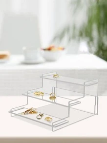 1set Clear Jewelry Storage Rack - Multicolor - View 1
