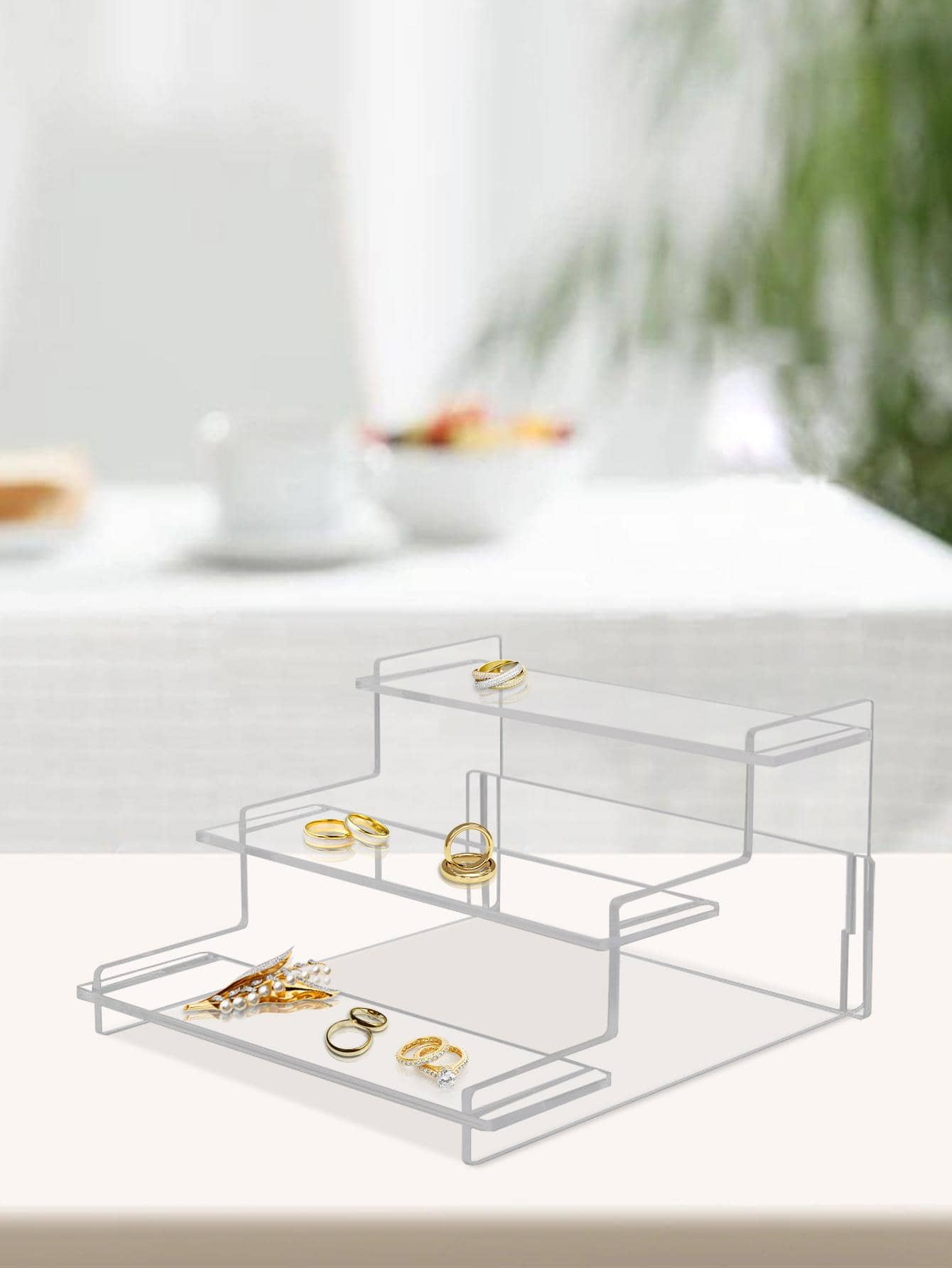 1set Clear Jewelry Storage Rack - Multicolor - View 1
