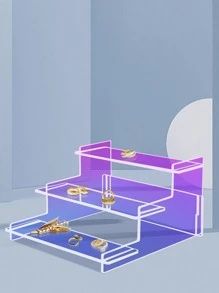 1set Clear Jewelry Storage Rack - Multicolor - View 6