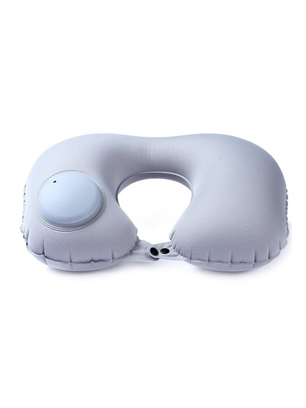 Inflatable UShaped Neck Pillow For Neck Support, Portable Travel Press
