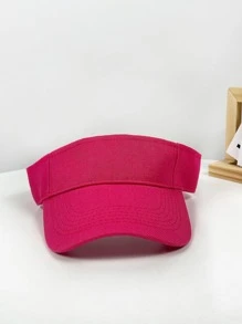 Trống Áo Mũ Nữ Mùa Xuân Và Mùa hè Mát mẻ Retro Cong Brim Mũ bóng chày Du lịch ngoài trời Ngoài trời Chống Mặt Trời Thoáng khí Quần vợt Mũ lưỡi trai - Màu Hồng Tươi - Xem 2