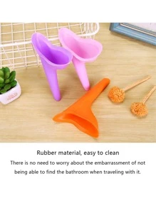 1pc Pink Plastic Portable Camping Urinal - Pink - View 6