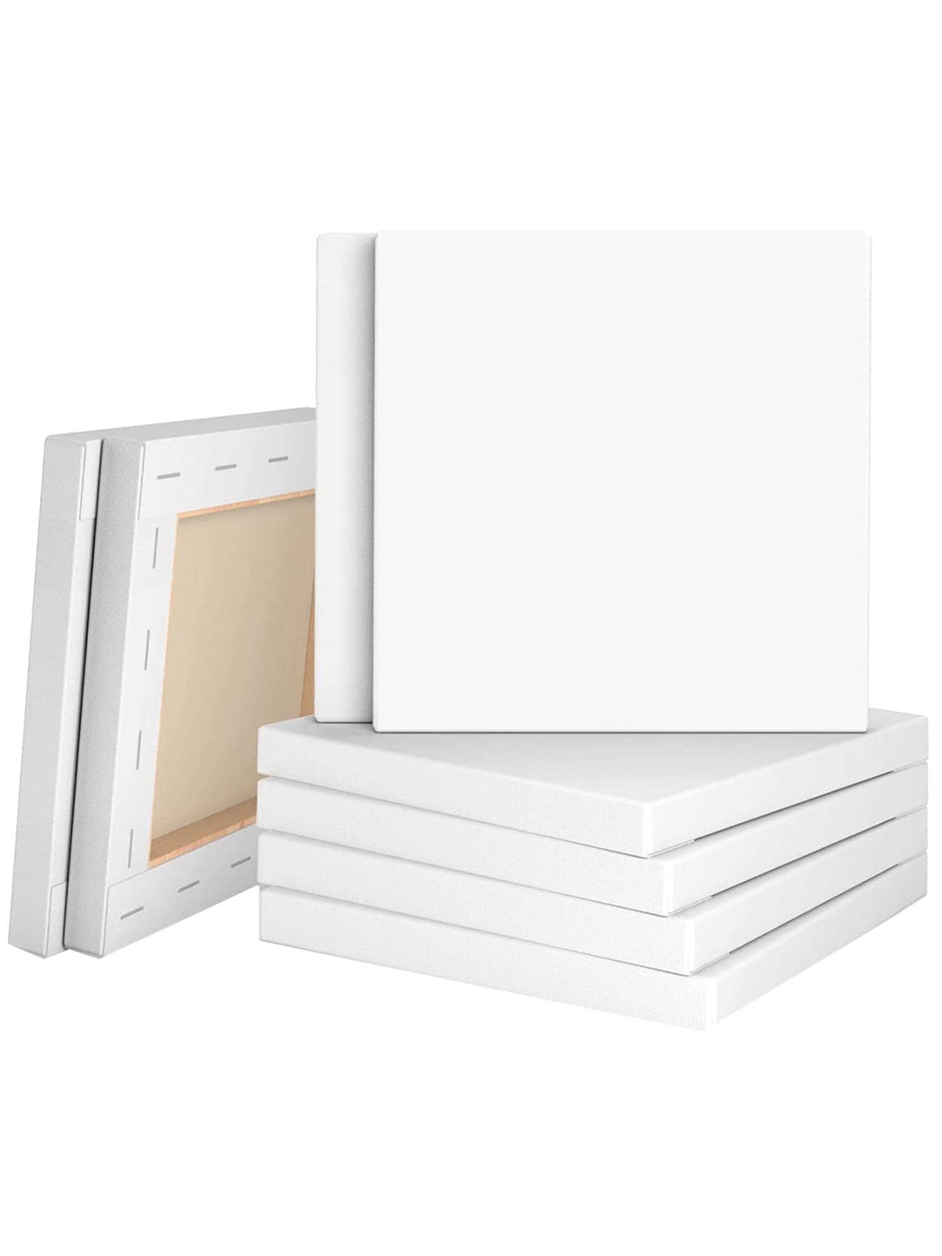 1pc Solid Color Rectangle Painting Canvas, Simple Multi-Purpose Canvas Board For Painting Back To School,Back To School,School Supplies