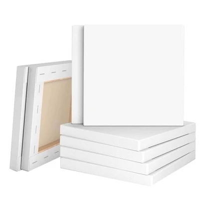 1 tấm vải canvas hình chữ nhật màu trơn, tấm vải canvas đa năng đơn giản để vẽ tranh trở lại trường, trở lại trường, đồ dùng học tập