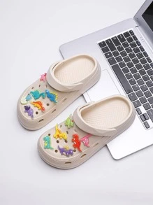 12入組/套卡通小夜燈恐龍鞋可拆卸裝飾用品適用於鞋夜光