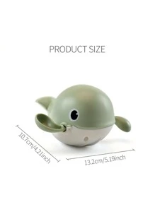 1入組兒童鯨形浴室玩具 - 綠色 - 查看 4