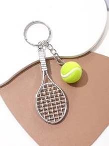 1pair Women Tennis & Racket Charm Fashionable Fishnet Tights For Daily Life - Olive Green - View 1