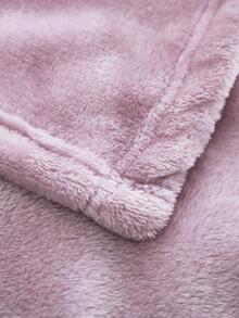 1入組淡紫色紫色極簡風格絨布床毯 - 淡紫色 - 查看 4