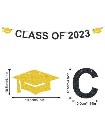 1套畢業派對裝飾拉旗