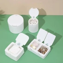 1 cái hộp lưu trữ bàn màu rắn - trắng - Xem 3