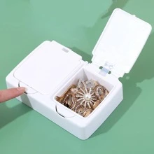 1 cái hộp lưu trữ bàn màu rắn - trắng - Xem 1
