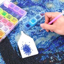 時尚透明28格首飾收納盒適合女士首飾包裝 - 彩色 - 查看 5