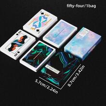 1 set con estampado de figura póker - Blanco y Negro - Ver 2