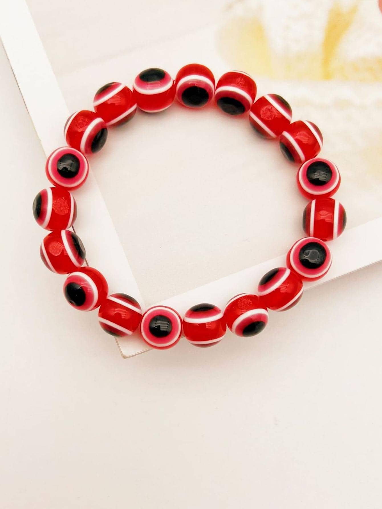 邪惡之眼裝飾串珠手鏈