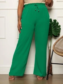 Women Pants - 綠色 - 查看 2