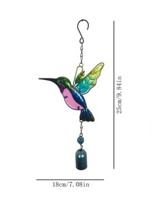 1pc Bird Decor Wind Chime - Multicolor - View 4