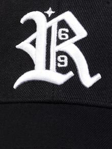 AR 1pc Men Letter Embroidered Casual Baseball Cap For Daily Life - Black - View 5