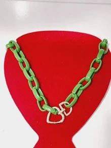 Chain Necklaces - xanh quân đội - Xem 2